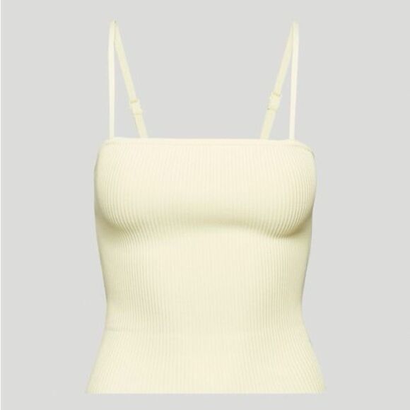 Babaton Tops - Babaton Contour Chamomile Yellow Sculpt Knit Cami Tank